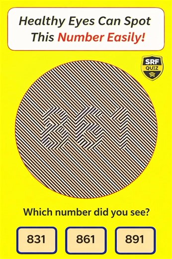 Only Sharp Vision Can Find This Number 🔢 This quick vision test is harder than it looks 👁️‍🗨️ If you can see the number without zooming, your eyes are strong. What number do you see? ⬇️ #VisionTest #NumberChallenge #OpticalIllusion #BrainTeaser #SharpVision #IQChallenge #Shorts #USAReels #ViralUSA #TrendingUSA | Quizy Trivia