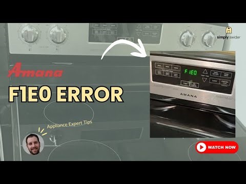Amana Stove F1E0 Error Code? DON'T Call Repair! (Save $300+)
