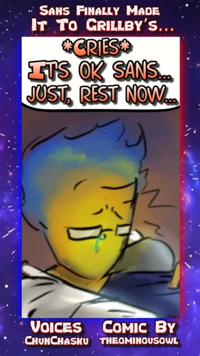 Sans Finally Made It To Grillby’s… 💔 | Undertale Comic Dub