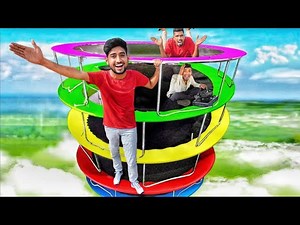 443K views · 12K reactions | Living for 24 hours on trampoline tower Part 2 | A1 Adventure | Facebook