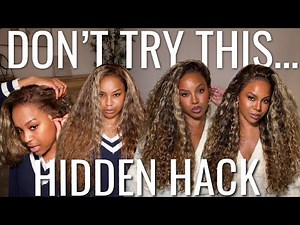 This new Blonde CURLY GLUELESS WIG Changed How I Install FOREVER... (for beginners) | UNICE