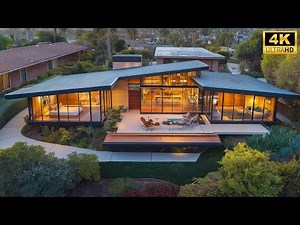 This Single Story Mid Century Modern Home Combines Elegant Design with Comfort - Full Walkthrough 4K
