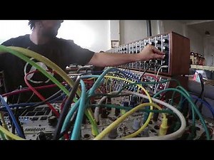 Moog System 55, Ben Crook on drums, Peak and Eurorack afternoon teatime