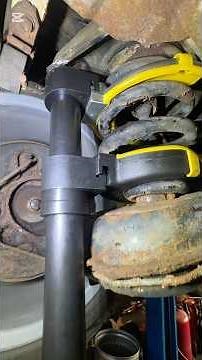 Heavy duty coil springs compressed tool #automobile #mechanic