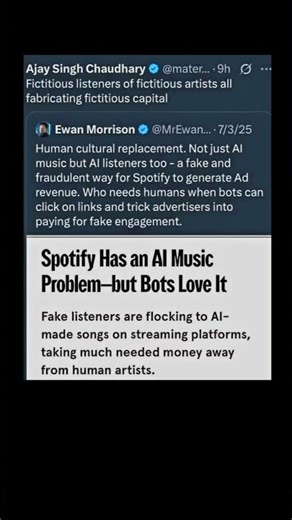 ai music flooding streaming apps | Subscribe for more #motivation 😊👍