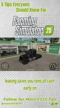 5 Tips Every Farming Simulator 25 Player Needs 🚜✨| #farmingsimulator25 #fs25 #tips