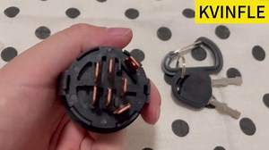 Ignition Switch 4 Position with Key Replacement for Craftsman Husqvarna AYP Sears Poulan Lawn Mower, Replace 193350 532193350 Lawn Mower Starter Switch