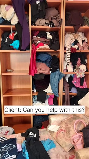 😵‍💫 Before ➝ chaos. 😌 After ➝ calm, clear, and functional. In the before, these cubbies were overflowing—clothes spilling out, some not folded, colors and categories completely mixed. It was impossible to tell what lived where, and pulling one item meant the whole pile came down. In the after, every piece has a home. File folding allows one garment to be removed without disturbing the rest, categories are clearly defined, and color coding makes everything easy to see at a glance. The result? 