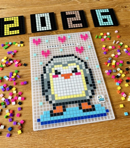 Nouveau 💫✨🥳 L’éditeur de pixel art : vous pouvez maintenant créer vos propres modèles & les enregistrer dans votre bibliothèque 🤩❤️👾 À tester sur Dodocraft On espère que ça vous plaira 🤗
