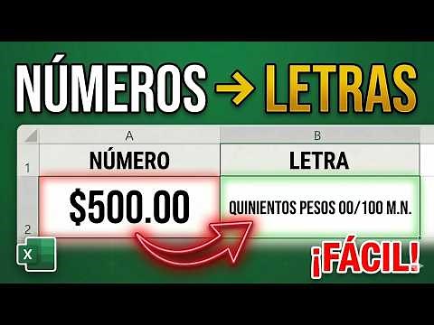 “Convierte números a letras en Excel con Macro | Fácil y rápido” 2026
