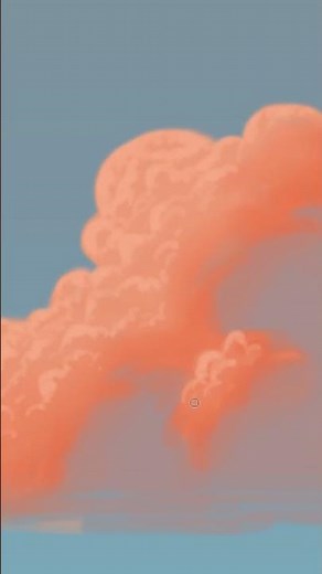 Learn How To Paint Dramatic CLOUD In 1 Minute #SHORTS