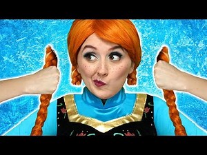 FROZEN ANNA CUTS HER HAIR! (With Elsa, Belle, Hans and Jafar) Totally TV parody