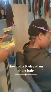 1.1M views · 18K reactions | #highlightsシ゚ #everyone #foryouシ #fb #tutorial R-dread tutorial on short natural hair | Natty hair designs | Facebook