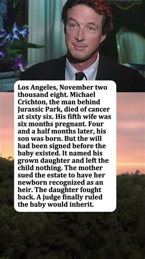 Michael Crichton Died Before His Son Was Born—The Baby Wasn't in the Will at All