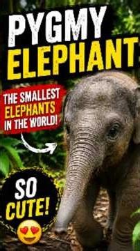 World’s Smallest Elephants 😍🐘
