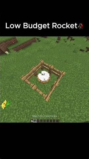 Low budget rocket🥀😂#minecraft #gaming #funny