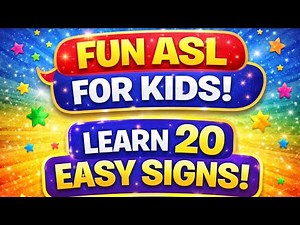 ASL for Kids | Learn 20 Easy American Sign Language Signs for Beginners