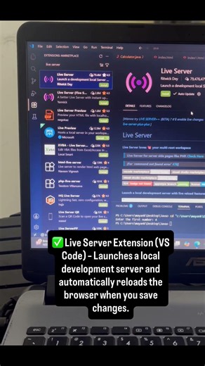 Live server | Vscode | Tips and Tricks | #vscode #vscodetips #vscodetutorial