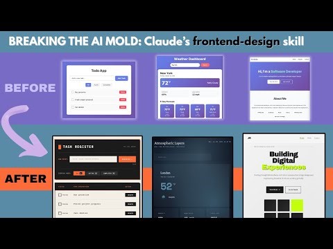 Claude's Front-End Design Skill: Breaking the Generic AI Design Mold