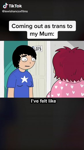 Made this mini animation using an actual voice clip of my 18 year old pre-transition self! 🥹 #britishmum #mumreacts #animation #trans #transguy #welcometosthell #ftm #fyp #foryou