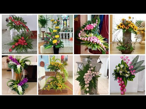 Most beautiful fresh flower arrangement and decoration