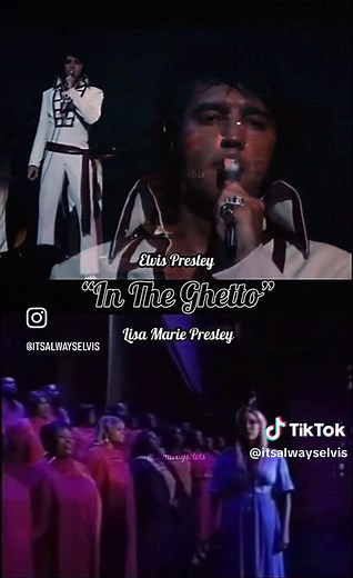 Elvis & Lisa Marie Presley: 'In The Ghetto' Duet Edit