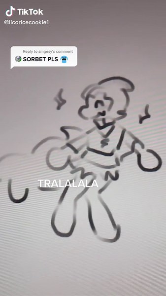 Sorbet Shark Cookie Fanart - Reply to @smgesy