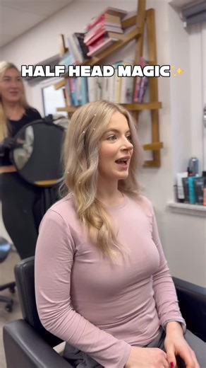 ✨ HALF-HEAD HIGHLIGHTS MAGIC ✨ When the client reaction says it all! This Half-Head placement is the secret to a bright, beautiful blonde that requires less maintenance and keeps the budget happy. Win-win! 🏆 We might not know what to write on a graduation card, but we know one thing for sure: A new chapter requires new hair!🎉 HUGE CONGRATS to our beautiful graduate! You absolutely deserve this glow-up. We’re sending you all the success for the future! 🥂 She said: „I think this is my favourite