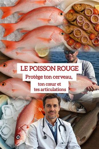 🐟 Le poisson rouge : un aliment riche en oméga-3 qui protège votre cerveau, votre cœur et vos articulations. 🌿On le croit souvent banal… pourtant, le poisson rouge est un véritable trésor nutritionnel. 💖Riche en oméga-3, protéines régénératrices et antioxydants puissants, il nourrit le cerveau, protège le cœur, renforce les articulations et ralentit le vieillissement cellulaire. 💪Ce n’est pas un simple aliment, c’est une médecine naturelle offerte par la mer. 💖 Dans cette vidéo, découvrez c