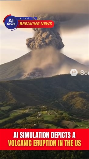 ⚠️ AI Disclaimer: This footage is an AI-generated simulation, not real events. An AI model simulates a powerful volcanic eruption unleashing a massive ash cloud and a fast-moving pyroclastic surge toward a nearby town. Streets vanish under layers of ash, lighter structures collapse, and power lines arc from static buildup as emergency teams rush to evacuate residents and distribute masks. Captured through a blend of bystander phone clips, traffic cams, drone, helicopter, and satellite feeds, thi