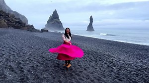 4.3K views · 591 reactions | Our best drone shots so far, we witnessed this unique Black Sand beach of Iceland and can't describe it's beauty in words. Check out more such breathe-taking drone shots in full youtube video. Link in the comments | Desi Couple On The Go | Facebook