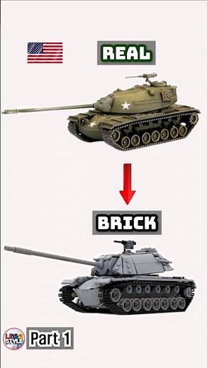 Brick version of the M103 heavy tank part 1 #legostyle #m103
