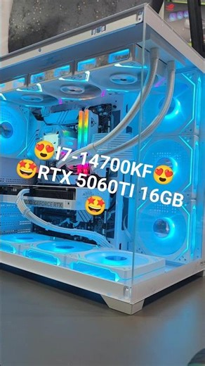 Custom assembled system I7-14700KF + RTX 5060TI 16GB #medcomponents #pc #gaming #pcgaming