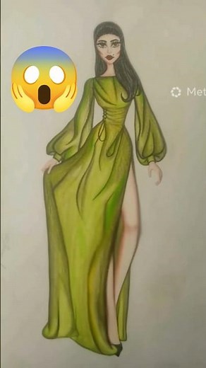 Fashion Illustration Tutorial | Beginner to Professional Fashion Sketching#ytshorts