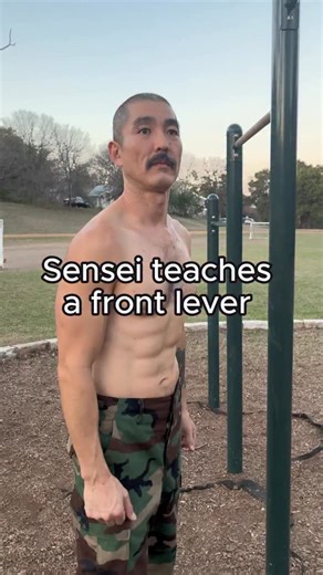 Aki on Instagram: "How to do a front lever. #calithenics #frontlever #workout"