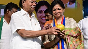 Sowmiya Anbumani, the star candidate of PMK who hopes to get the party across the line in Dharmapuri