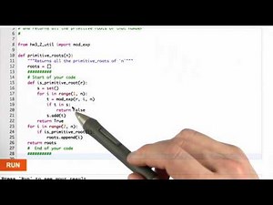 Primitive Roots Solution - Applied Cryptography
