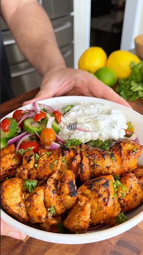 Chicken Souvlaki for weightloss 🤤