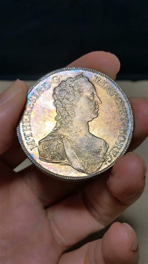 1760 Austria Maria Theresia 1Th オーストリア マリアテレジア ターラー銀貨 #shorts #coin #numismatics #貨幣