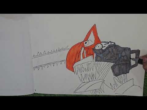 Chainsaw Man (Denji) Drawing 🔥 | Anime Art Timelapse + Coloring