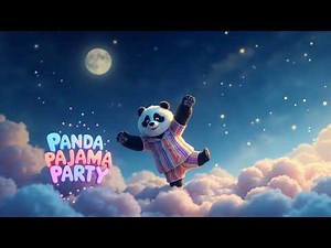 Panda Pajama Party Song for Kids | Cute Bedtime Dance & Fun Animal Song