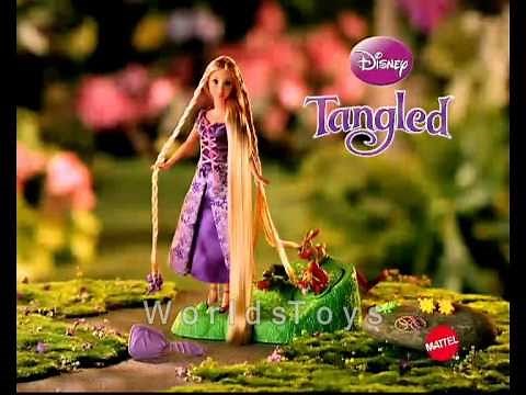 2010 º Disney Tangled (Rapunzel) Hair Braider Doll Commercial