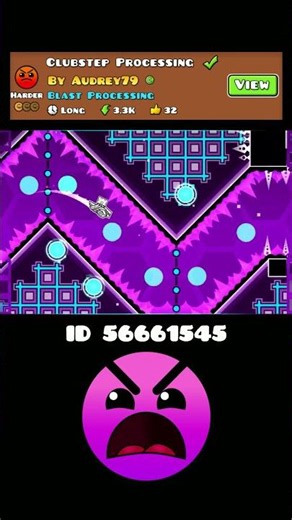 Geometry Dash Clubstep Processing #geometrydash #hard