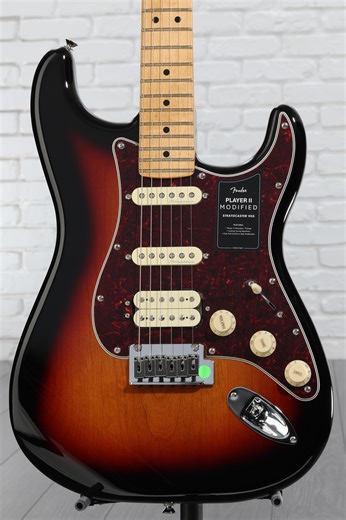 Fender Player II Modified Stratocaster HSS Electric Guitar - 3-tone Sunburst, Maple Fingerboard