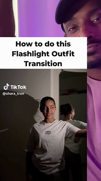 How to do this cool flashlight video outfit transition on your phone using the free version of CapCut 🙌🏾 #vfx #fashion #capcut #tutorial
