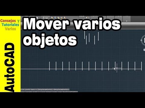 Cómo mover uno o varios objetos y colocarlo de forma precisa en AutoCAD