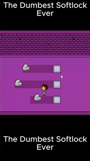 The Dumbest softlock ever #shorts #undertale #speedrun #softlock