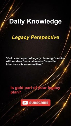 Day-76: Gold For Multi Generational Wealth | Gold Silver Knowledge #shorts