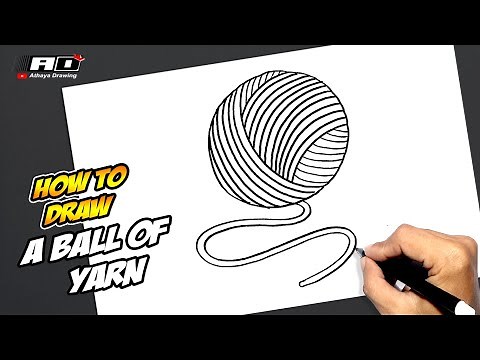 How to draw a Ball of Yarn