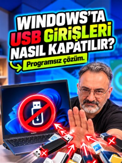 Windows'ta USB depolamayı kapatma (Regedit ile)